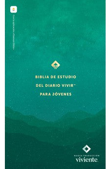 Image of Biblia NTV de Estudio Diario Vivir para Jóvenes Verde Tapa Dura