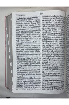 Image of Biblia RVR 1960 Letra Súper Gigante Rosa Símil Piel con Índice