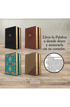 Image of Biblia RVR 1960 Tamaño Manual Símil Piel Floreada con Índice