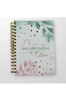 Libreta Devocional: Mis Momentos con Dios Floral Turquesa/Rosa