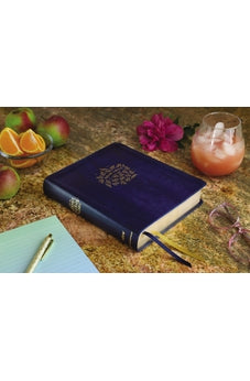 NIV, Radiant Virtues Bible: A Beautiful Word Collection, Leathersoft, Navy, Red Letter, Thumb Indexed, Comfort Print: Explore the virtues of faith, hope, and love