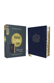 NIV, Radiant Virtues Bible: A Beautiful Word Collection, Leathersoft, Navy, Red Letter, Thumb Indexed, Comfort Print: Explore the virtues of faith, hope, and love